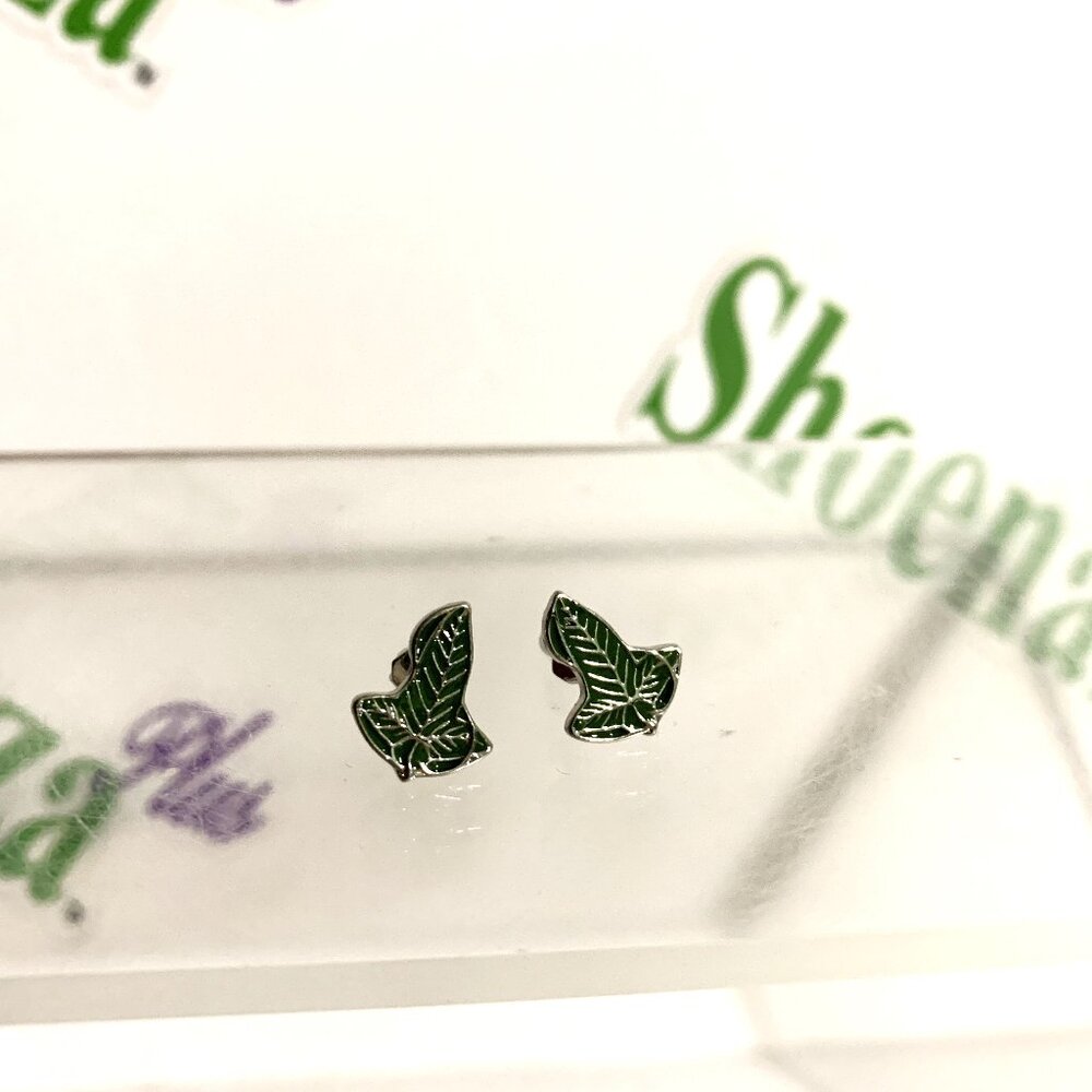 Neon Tuesday Earrings Lord Of The Rings Studs Lórien Leaf Jewelry Elves Hobbits